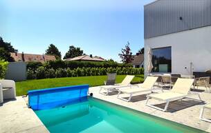 Wohnen Häuser Langenzersdorf: Modernes Designer-Einfamilienhaus auf Eigengrund 3400 Klosterneuburg