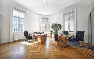 Gewerbe Büro/Praxis Topsaniertes Stilaltbaubüro in Naschmarktnähe | sehr hell | 154m² mit 4 bis 5 Zimmern | Luftwärmepumpe 1040 Wien