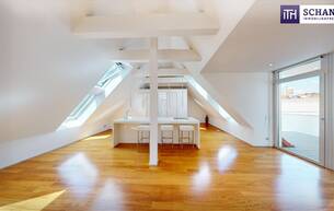 Wohnen Wohnung Ihr Traum mit Schlossbergblick! Exklusives Penthouse in Geidorf mit atemberaubender Dachterrasse, eleganten Einbaumöbeln und gemütlichem Kamin 8010 Graz