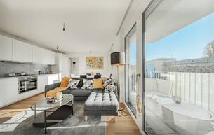 Wohnen Wohnung ERSTBEZUG >> moderne Wohnung im 4. OG, sonnig mit Balkon >> TOP LAGE 1210 Wien
