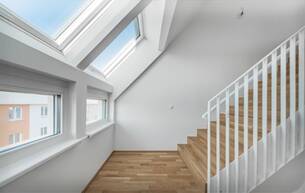 Wohnen Wohnung SKY HIGH >> lichtdurchflutete DG-Maisonette mit Dachterrasse >> ideale Verkehrsanbindung 1210 Wien