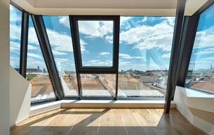 Wohnen Wohnung TRAUMBLICK und kuschliger KAMIN! Dachgeschoß-Maisonette mit 3 Terrassen! Garagenkauf im Haus möglich 1090 Wien