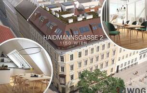 Wohnen Wohnung ARCHITEKTUR PUR | großzügige 3-Zimmer Dachterrassenwohnung mit herausragender Raumhöhe 1150 Wien