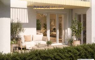 Wohnen Wohnung FÜR ANLEGER // Zuhause IM LEO | Schöne 1 Zimmer Gartenwohnung mit Terrasse | Tiefgarage im Gebäude | Hauptstraße | Sommer 2029 | Top 6-7 2333 Leopoldsdorf