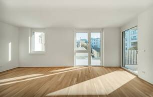 Wohnen Wohnung HELLES HEIM >> bodentiefe Fenster in heller 2-Zimmer Wohnung >> ERSTBEZUG in perfekter Lage 1210 Wien