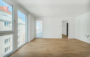 Wohnen Wohnung ERSTBEZUG >> schmucke 2-Zimmer Wohnung im 4. OG mit Balkon >> Alte Donau, Floridsdorfer Spitz 1210 Wien