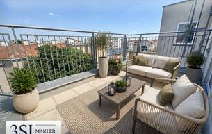 Wohnen Wohnung Eine Dachterrasse der Sonderklasse - Lichtdurchflutete 3-Zimmer-DG-Wohnung - in ruhiger Seitenstraße des 12. Bezirks 1120 Wien,Meidling