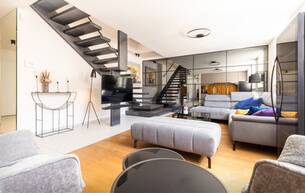 Wohnen Wohnung ARCHITEKTUR. HANDWERKSKUNST. WOHNQUALITÄT.EXKLUSIVE DACHGESCHOß-MAISONETTE MIT GROßZÜGIGEM, MODERNEN DESIGN 1160 Wien