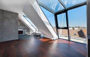 Wohnen Wohnung Dachgeschoss-Maisonette mit Traumterrasse & Weitblick beim Aumannplatz 1180 Wien