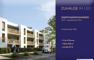 Wohnen Wohnung Zuhause IM LEO | Tolle 2 Zimmer Balkonwohnung | 2.OG | Tiefgarage im Gebäude | Hauptstraße | Ende 2028 - Top 32 2333 Leopoldsdorf