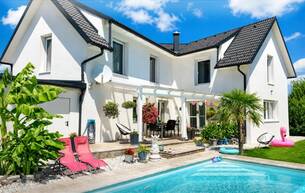 Wohnen Einfamilienhaus ++NEU++Exklusives Traumhaus mit Pool, Garten in Gänserndorf! Top Lage 2230 Gänserndorf