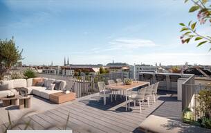 Wohnen Wohnung Über den Dächern des 9. Bezirks – DG-Erstbezug mit Dachterrasse 1090 Wien