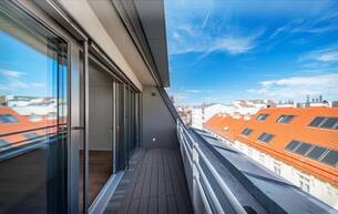 Anlage Wohnung ESSENZ NO. 1 - 52 m² Erstbezug, gut aufgeteilt, 1. DG mit wenig Schrägen | 6 m² Loggia, 2 Zimmer 1050 Wien