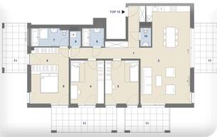 Wohnen Wohnung Sonnendurchfluteter ERSTBEZUG mit 4 Balkonen + FITNESS + GARAGE in "WOLKE sieben" 1170 Wien Wohnen Wohnung Sonnendurchfluteter ERSTBEZUG mit 4 Balkonen + FITNESS + GARAGE in "WOLKE sieben" 1170 Wien