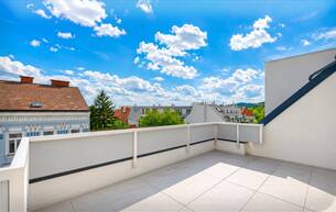 Anlage Wohnung Dachgeschoss mit Südwest-Terrasse — Neubau 2022, Lift, Klimaanlage und Garagenplatz inklusive 1210 Wien