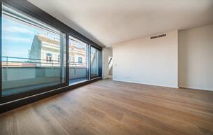 Wohnen Wohnung ESSENZ NO. 1 - Gut aufgeteilter Erstbezug (52 m²) im 1. DG mit wenig Schrägen | 6 m² Loggia, 2 Zimmer 1050 Wien