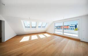 Wohnen Wohnung THE TEMPTATION - Dachgeschoss-Maisonette mit 2 Terrassen + Balkon | 23 m² Freifläche, 3 Zimmer 1180 Wien Wohnen Wohnung THE TEMPTATION - Dachgeschoss-Maisonette mit 2 Terrassen + Balkon | 23 m² Freifläche, 3 Zimmer 1180 Wien