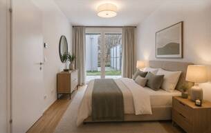 Wohnen Wohnung AB INS BEET >> besonders helle Gartenwohnung mit zwei Badezimmer >> ruhig und sonnig 1210 Wien