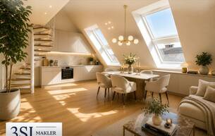 Wohnen Wohnung Lichtdurchflutende Dachgeschoß-Maisonette Wohnung in Top Lage 1040 Wien