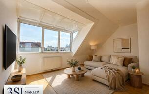 Wohnen Wohnung Hell, klimatisiert, großzügig - 2-Zimmer-Dachgeschosstraum in ruhiger Seitenstraße des 10. Bezirks - mit allgemeiner Dachterrasse 1100 Wien Wohnen Wohnung Hell, klimatisiert, großzügig - 2-Zimmer-Dachgeschosstraum in ruhiger Seitenstraße des 10. Bezirks - mit allgemeiner Dachterrasse 1100 Wien