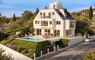 Wohnen Häuser UNIQUE RESIDENCE - Exklusive Villa mit Pool und traumhaften Fernblick 1190 Wien